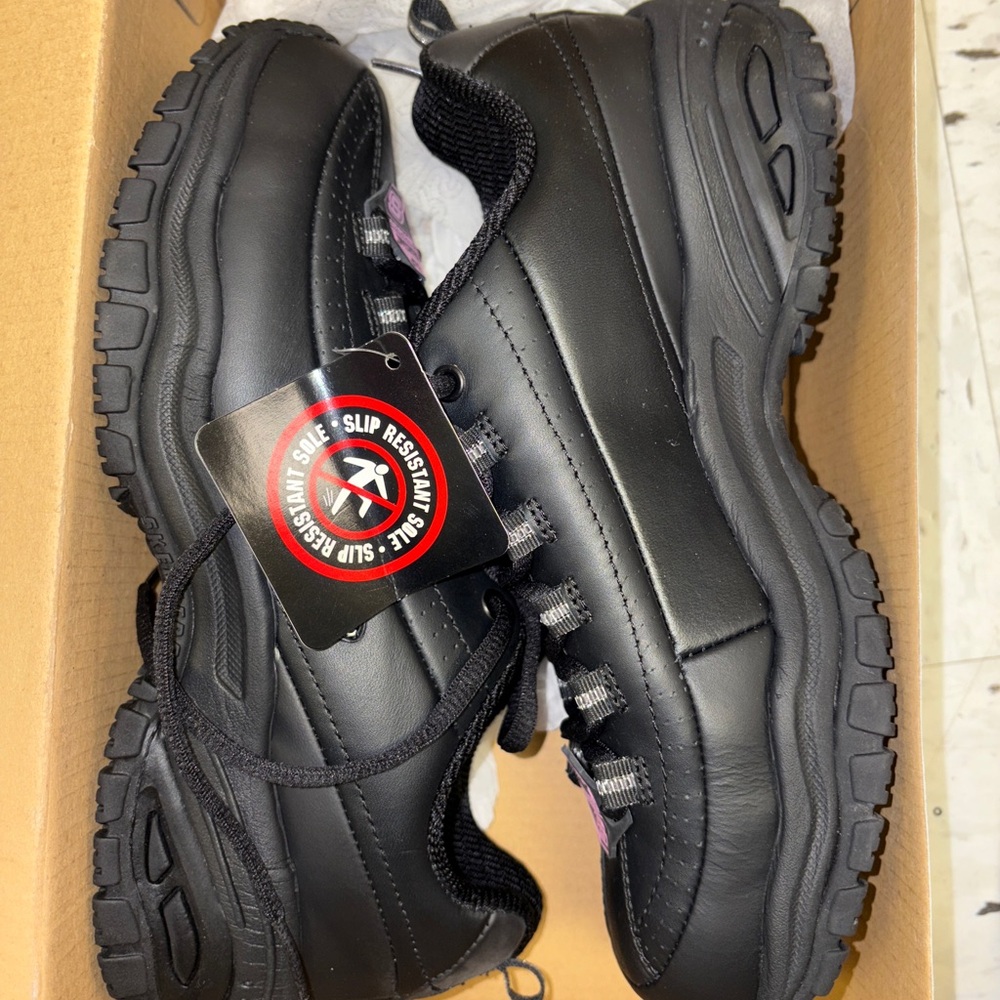 Skechers Black Slip-Resistant Women's Sneakers